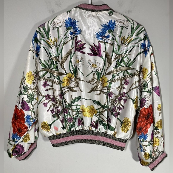 Anthropologie Elevenses Rubie Floral Bomber size S - Picture 11 of 15